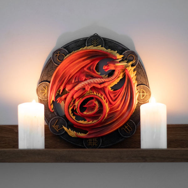Beltane Dragon Wall Plaque  Anne Stokes (AW838)