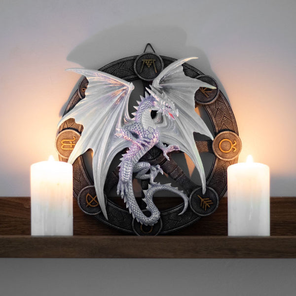 Yule Dragon Wall Plaque Anne Stokes (AW873)