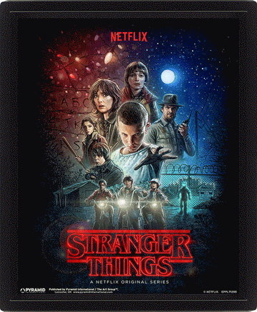 Strangers Things 3D Framed Picture (AW864)