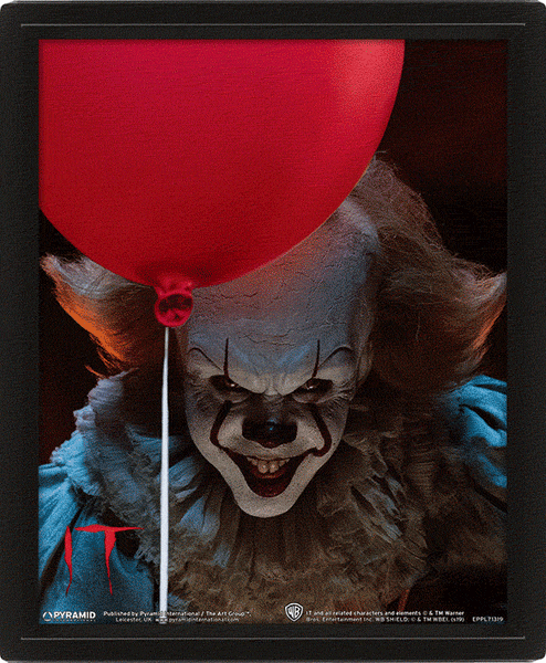 Pennywise Evil (IT) 3D Framed Picture (AW745)