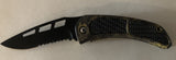Rubber Grip Camo Lock Knife (AW1107)