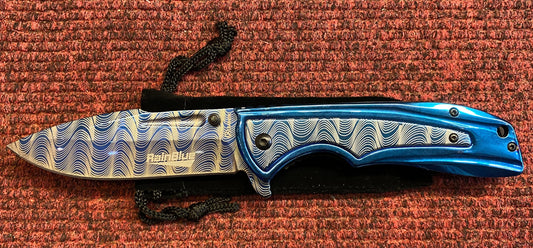 RainBlue Blue Lock Knife (AW353)