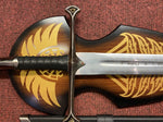 Reforged Sword of the King Plaque & Sheath (Rings) Sword (AW114)